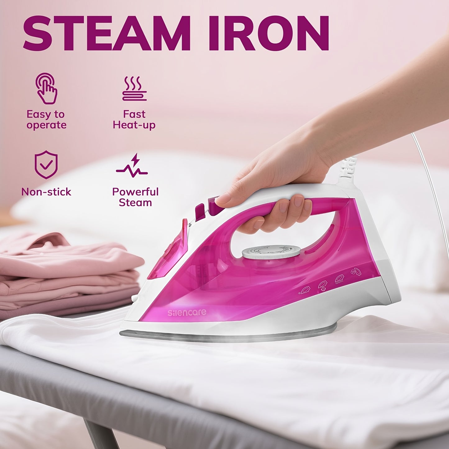 Nonstick Steam Iron High Pressure Steam Anti Calcification