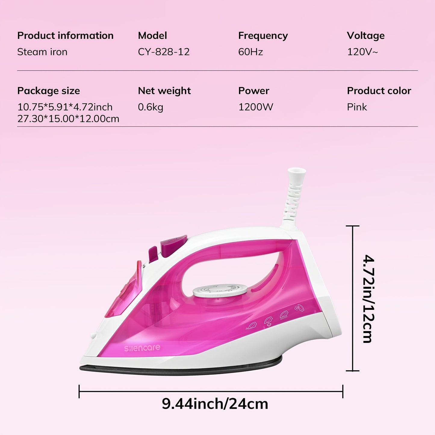 Nonstick Steam Iron High Pressure Steam Anti Calcification
