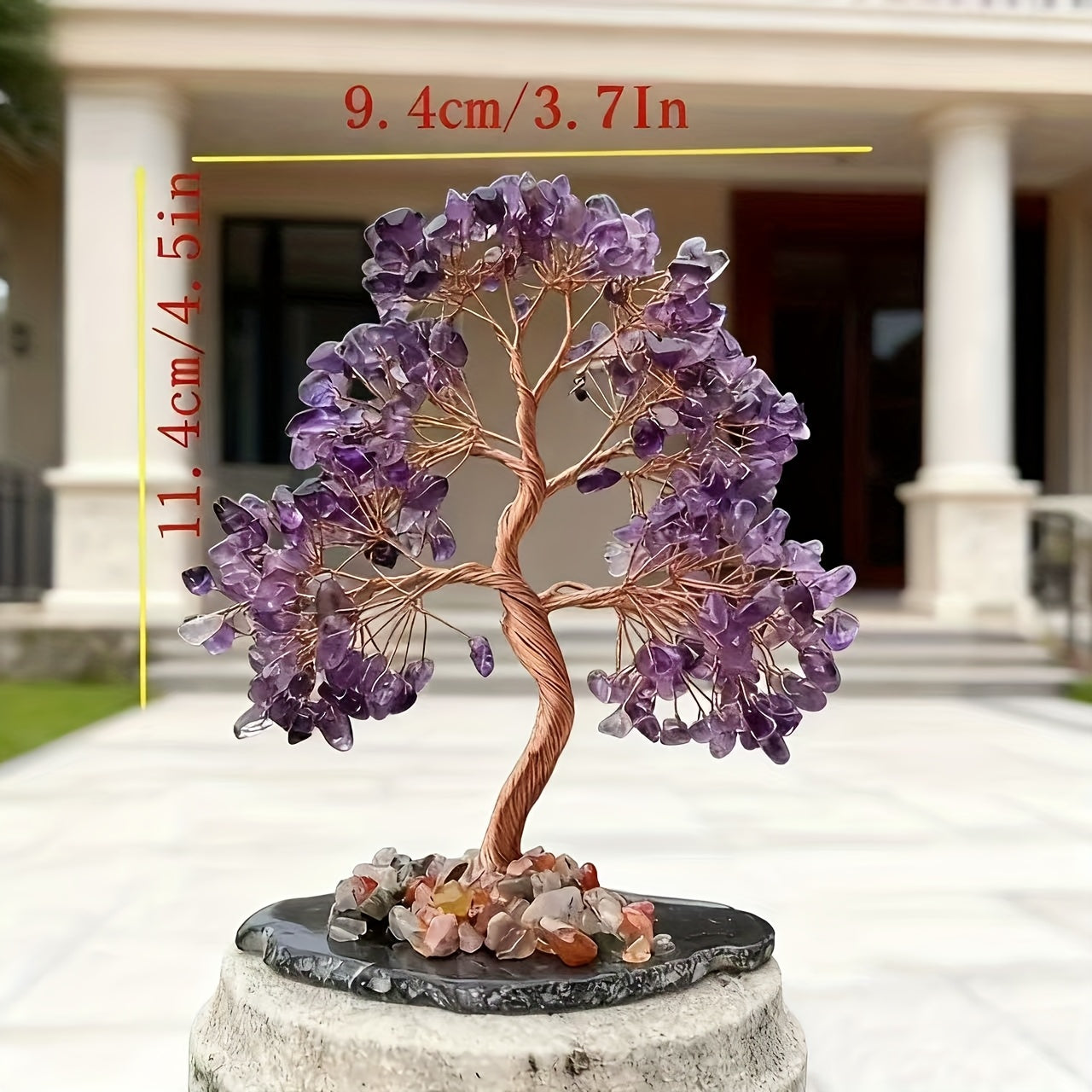 Natural Amethyst Tree Crystal For Meditation Display Jewelry