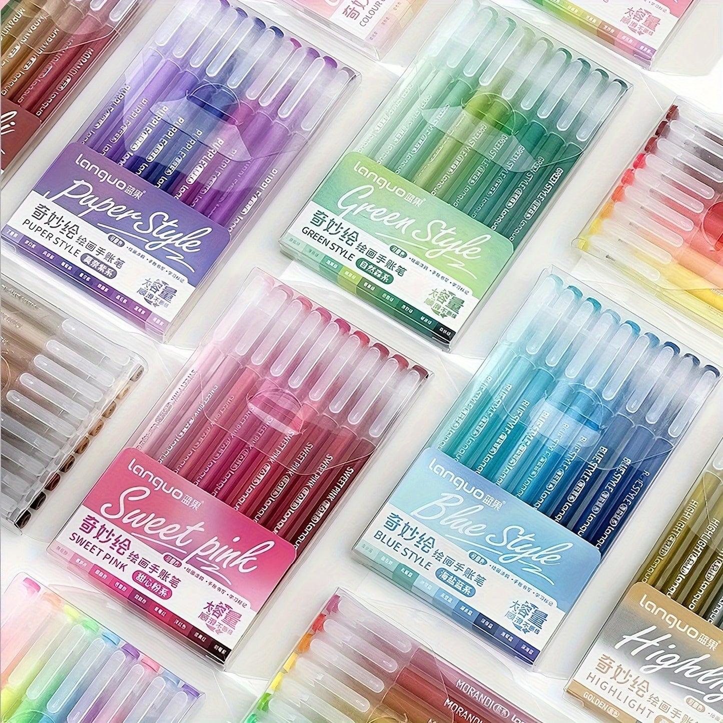 LANGUO Gel Pen Set Fine Tip Stationery Art Supplies