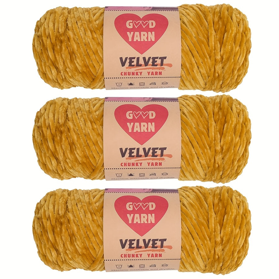 Chenille Velvet Yarn For Crochet And Knitting Projects Polyester