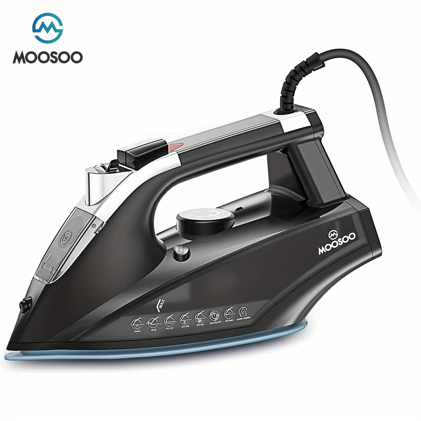 Moosoo ST1800 1800W Steam Iron Auto Off Lightweight